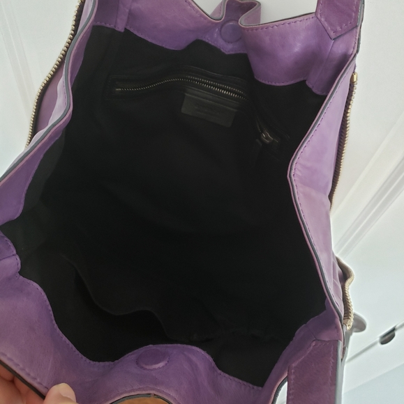 GIVENCHY Purple Tinhan Lamb Leather Shoulder Purse - Picture 8 of 14